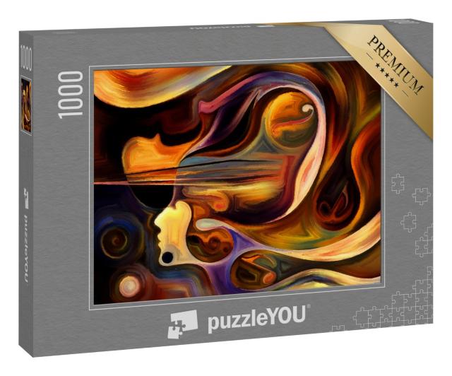 Puzzle 1000 Teile „Innere Melodie, abstraktes Design zum Thema Spiritualität“