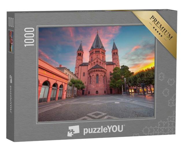 Puzzle 1000 Teile „Stadtbild Bild von Mainz mit Innenstadt und Dom“