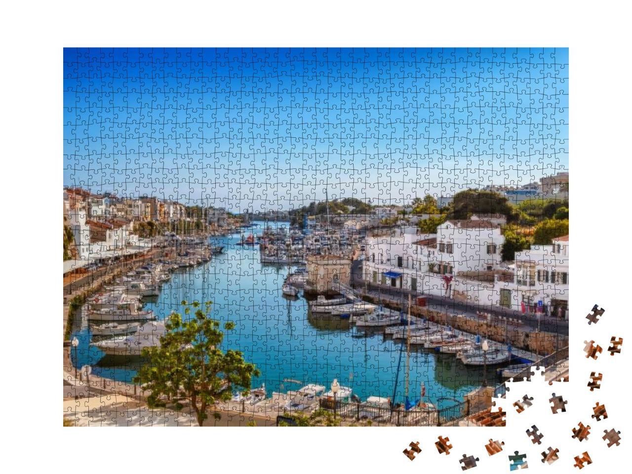 Puzzle 1000 Teile „Altstadt von Ciutadella auf Menorca, Spanien“