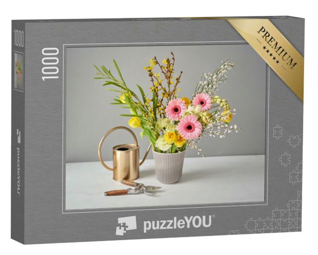 Puzzle 1000 Teile „Frische Schnittblumen für die Dekoration zu Hause“