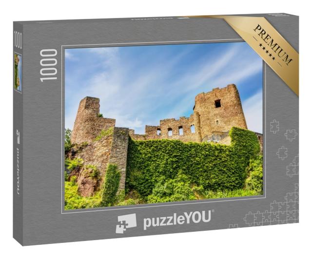 Puzzle 1000 Teile „Burgruine in Frauenstein im Erzgebirge, Deutschland“