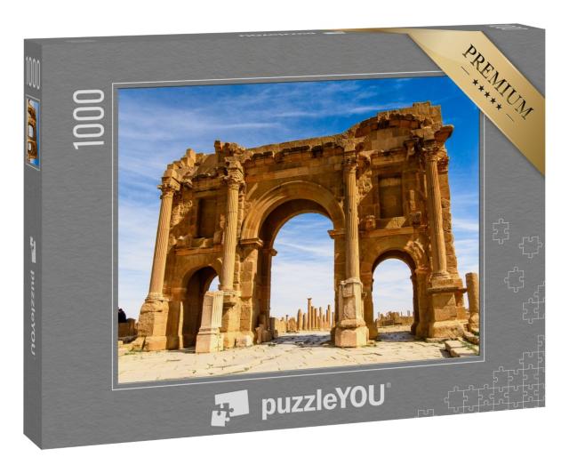Puzzle 1000 Teile „Ruinenstadt Timgad in den Aures-Bergen in Algerien“