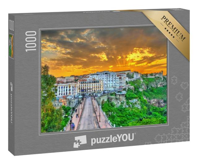 Puzzle 1000 Teile „Constantine im Sonnenuntergang, Algerien“