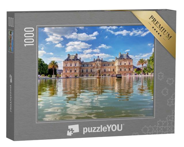 Puzzle 1000 Teile „Prunkvoller Luxemburg-Palast im Jardin du Luxembourg, Paris, Frankreich“