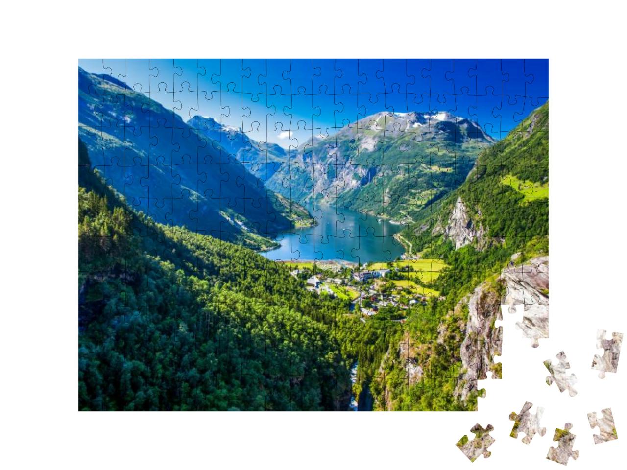 Puzzle 200 Teile „Geirangerfjord in Norwegen“