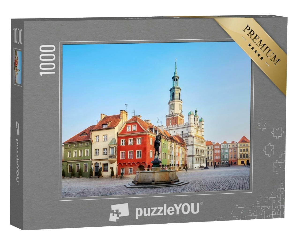 Puzzle 1000 Teile „Hauptplatz in der Altstadt von Poznan, Polen.“