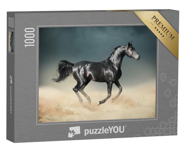 Puzzle 1000 Teile „Araber: Pferd durchquert die Wüste“