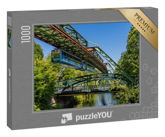 Puzzle 1000 Teile „Einzigartige Schwebebahn in Wuppertal“