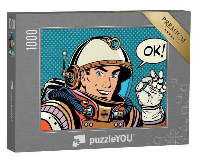 Puzzle 1000 Teile „Astronaut macht OK-Geste“