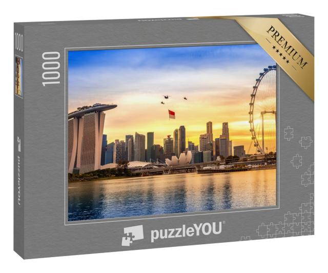 Puzzle 1000 Teile „Nationalfeiertag in Singapur“