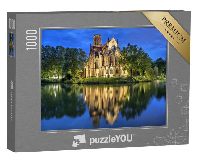 Puzzle 1000 Teile „Johanniskirche am Abend, Stuttgart, Deutschland“