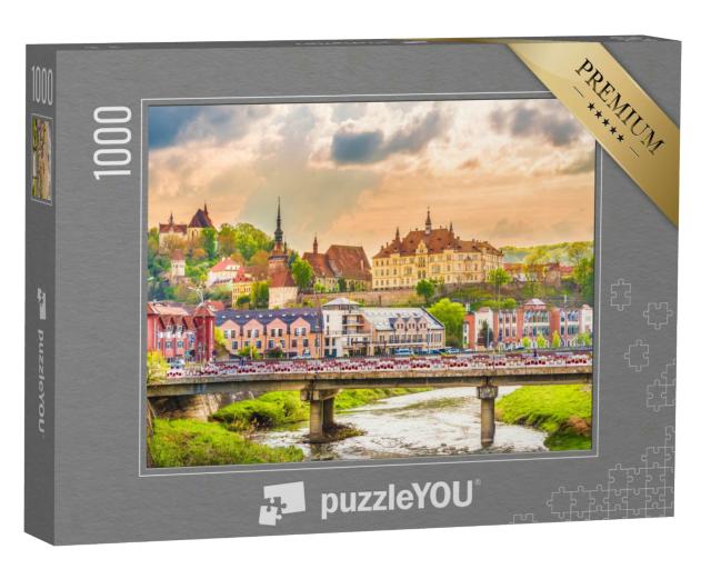 Puzzle 1000 Teile „Festung Sighisoara, Siebenbürgen, Rumänien“
