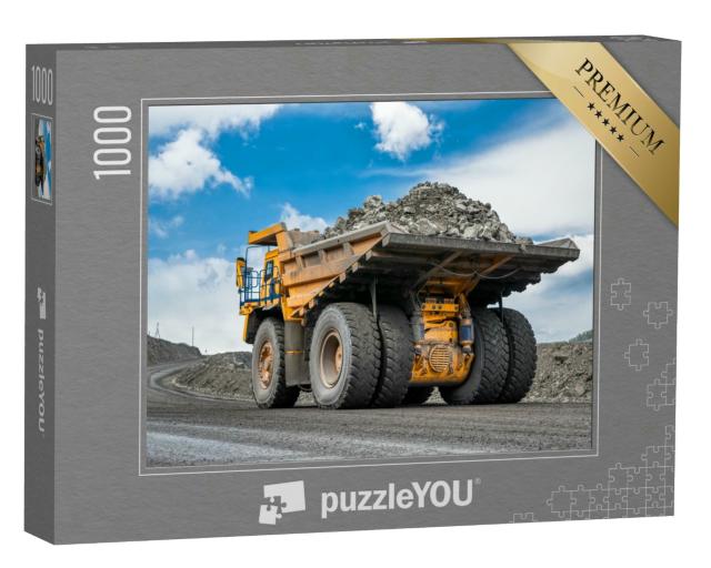 Puzzle 1000 Teile „Gesteinstransport mit Muldenkippern“