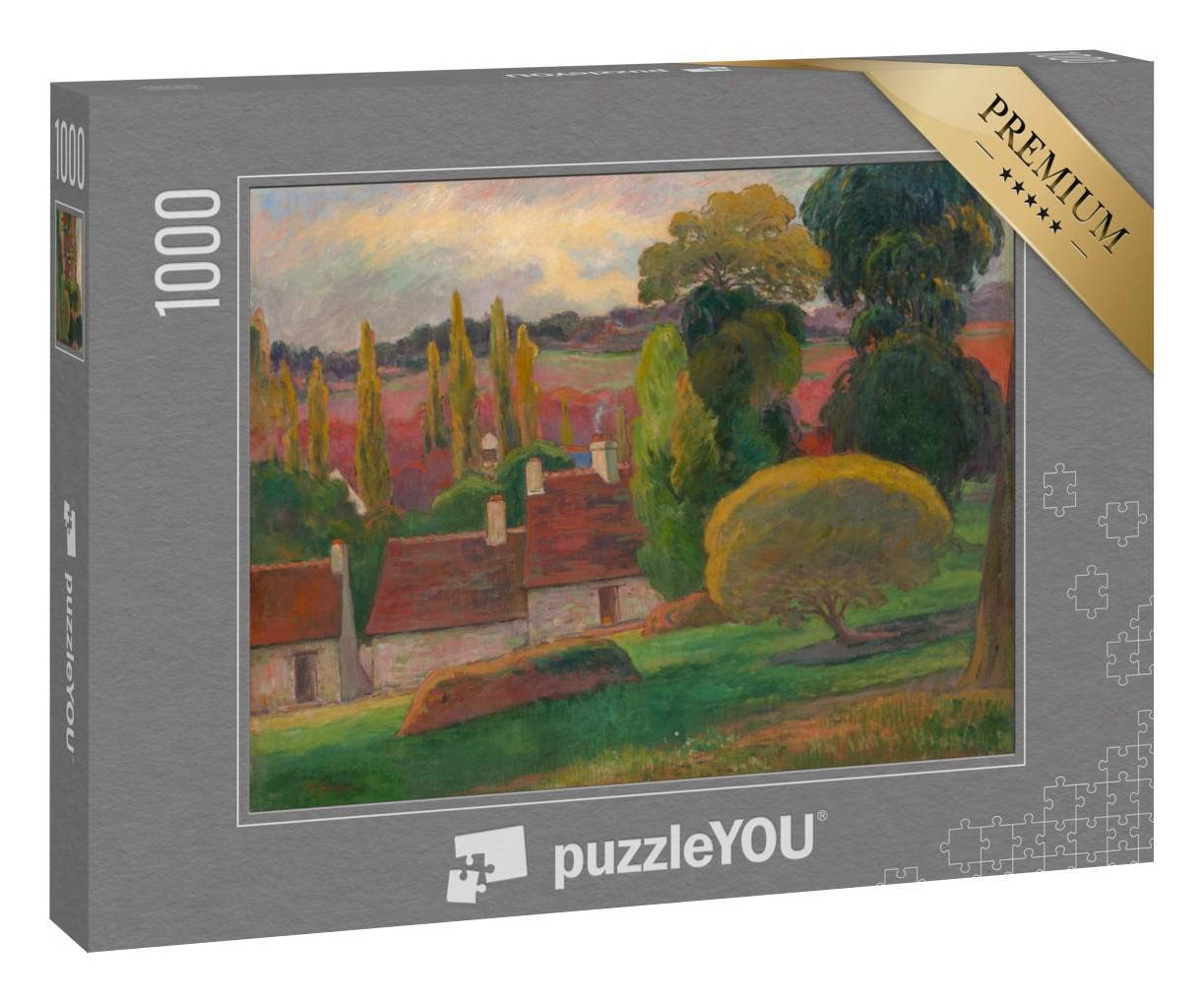 Puzzle 1000 Teile „Paul Gauguin - Ein Bauernhof in der Bretagne“