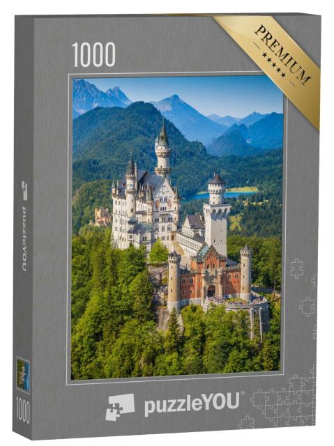 Puzzle 1000 Teile „Schloss Neuschwanstein, erbaut im 19. Jahrhundert für König Ludwig II.“