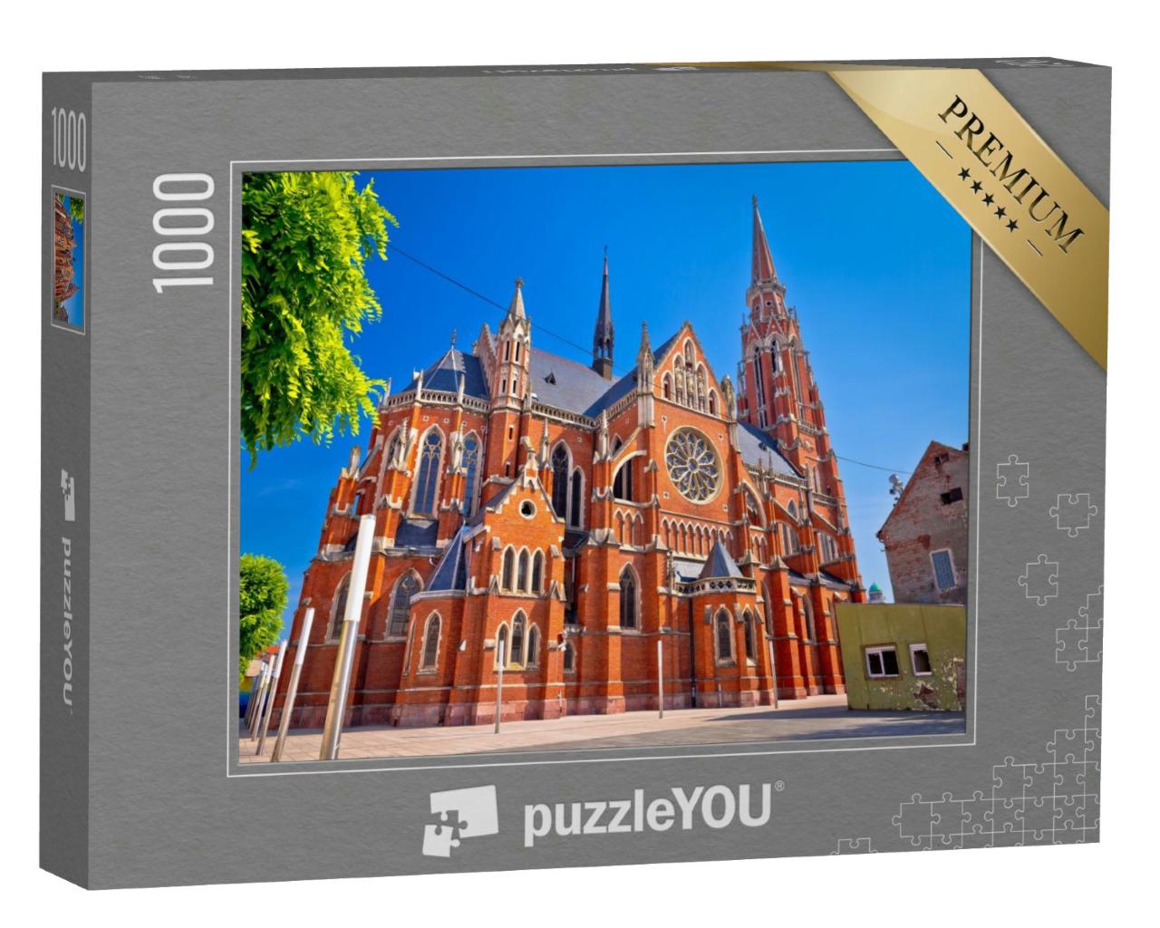 Puzzle 1000 Teile „Osijek: Kathedrale von St. Peter und St. Paul, Slavonija, Kroatien“