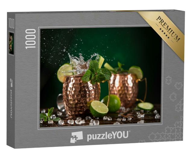 Puzzle 1000 Teile „Moscow Mule in Kupferbechern“