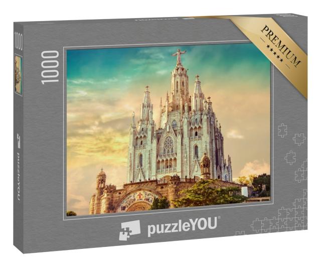 Puzzle 1000 Teile „Kirche des Heiligsten Herzens Jesu, Barcelona, Spanien“