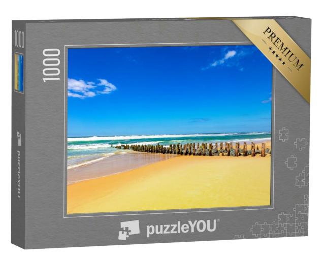 Puzzle 1000 Teile „Wunderschöner Blick auf den Strand von Seignosse, Frankreich“