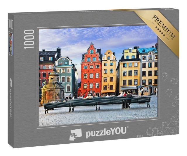 Puzzle 1000 Teile „Altstadt von Stockholm, Schweden“
