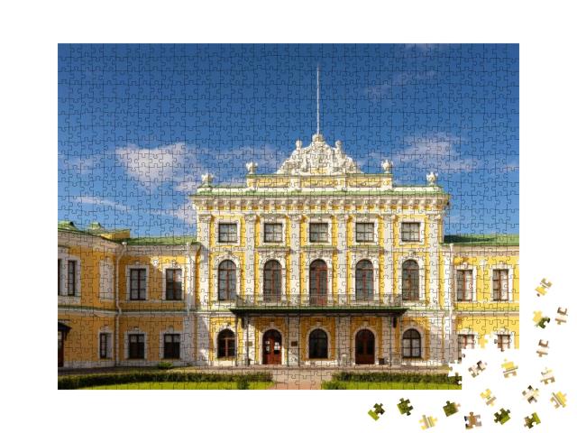 Puzzle 1000 Teile „Tver: Kaiserlicher Reisepalast, Blick vom Wolga-Ufer“