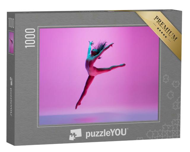 Puzzle 1000 Teile „Spiel mit der Schwerkraft: Eine Balett-Tänzerin“