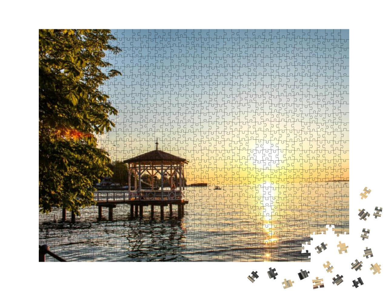 Puzzle 1000 Teile „Blick auf den Bodensee bei Bregenz“