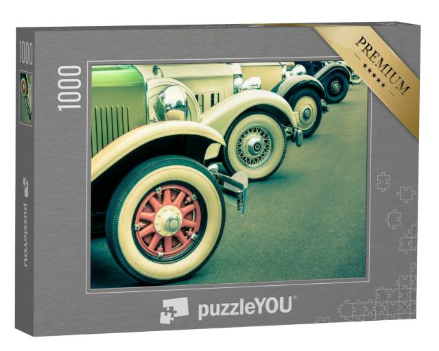 Puzzle 1000 Teile „Retro-Aufnahme: Oldtimer mit Weißwandreifen“