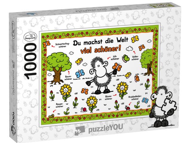 Puzzle 1000 Teile „Du machst die Welt viel schöner!“