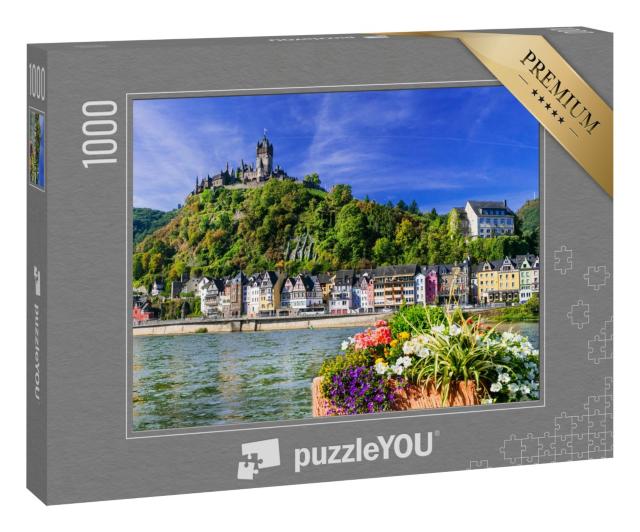 Puzzle 1000 Teile „Cochem, mittelalterliche Stadt am Fluss, Deutschland“