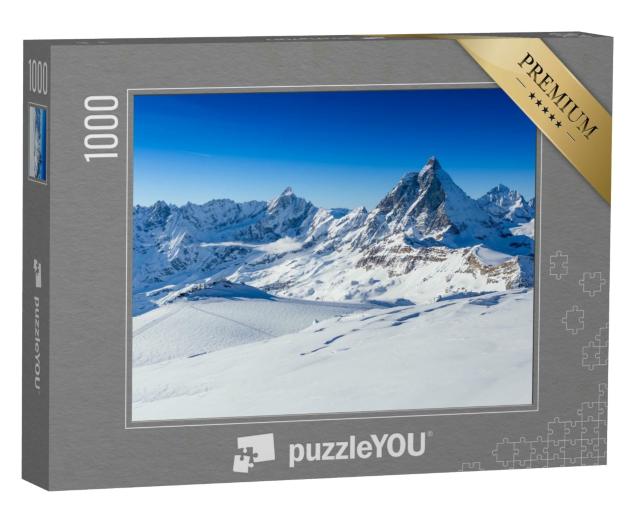Puzzle 1000 Teile „Matterhorn an der Grenze zwischen Schweiz und Italien“