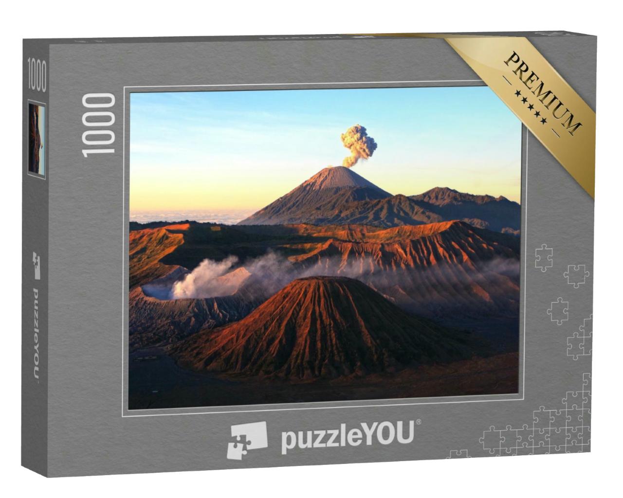 Puzzle 1000 Teile „Vulkane des Bromo-Nationalparks, Java, Indonesien“