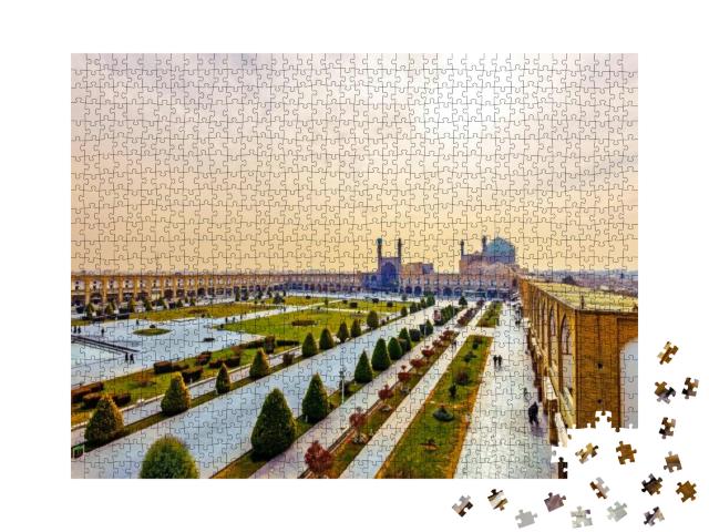 Puzzle 1000 Teile „Naqsh-e Jahan Platz in Isfahan, Iran, UNESCO-Weltkulturerbe“