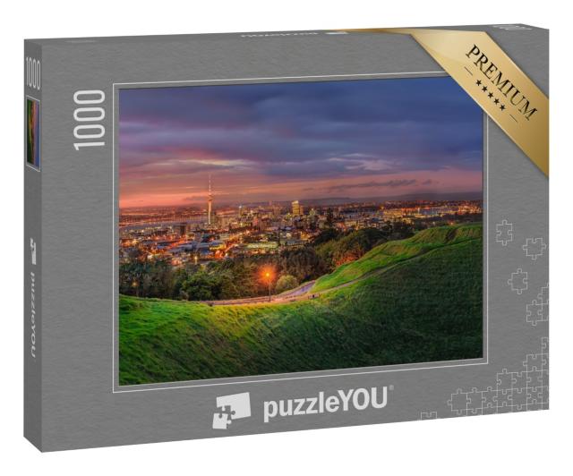 Puzzle 1000 Teile „Mount Eden und Auckland, Neuseeland“