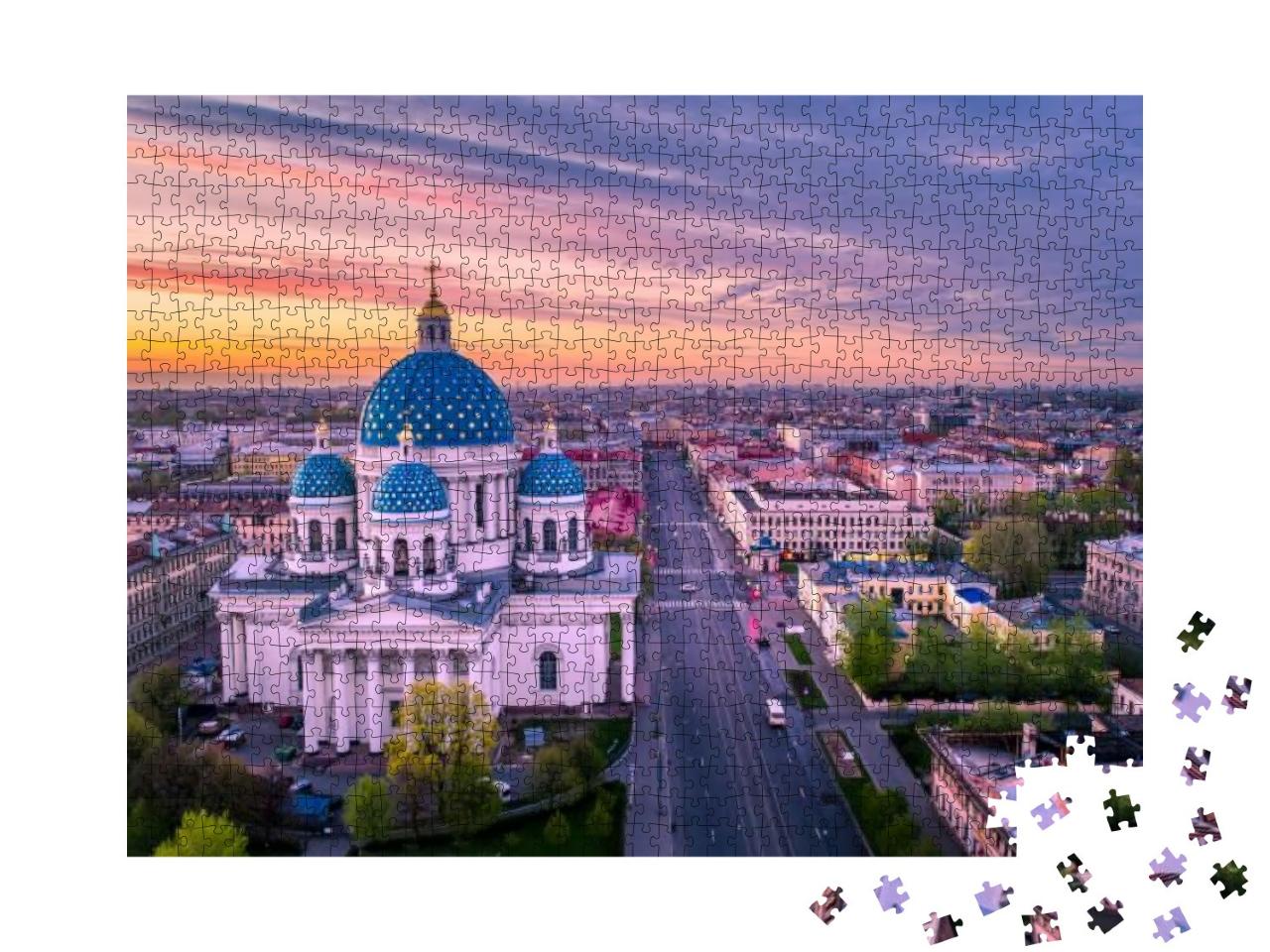 Puzzle 1000 Teile „Dreifaltigkeits-Kathedrale, St. Petersburg“