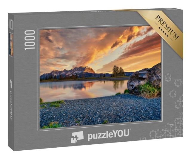 Puzzle 1000 Teile „Das Gebirge des Wilden Kaisers früh am Morgen“