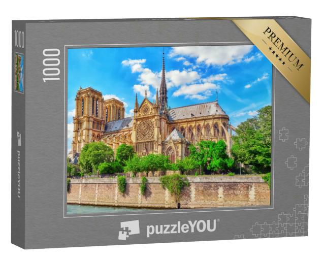 Puzzle 1000 Teile „Kathedrale Notre Dame von de Seine, Paris, Frankreich“