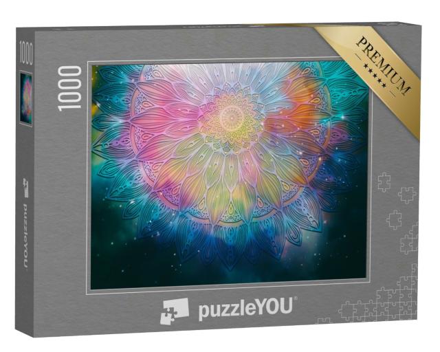 Puzzle 1000 Teile „Digitale Kunst: spärisches Mandala“