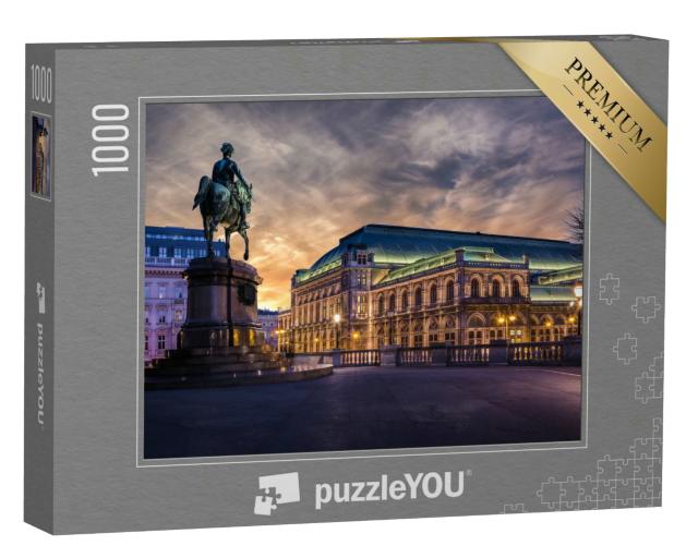 Puzzle 1000 Teile „Wiener Staatsoper im Morgengrauen“