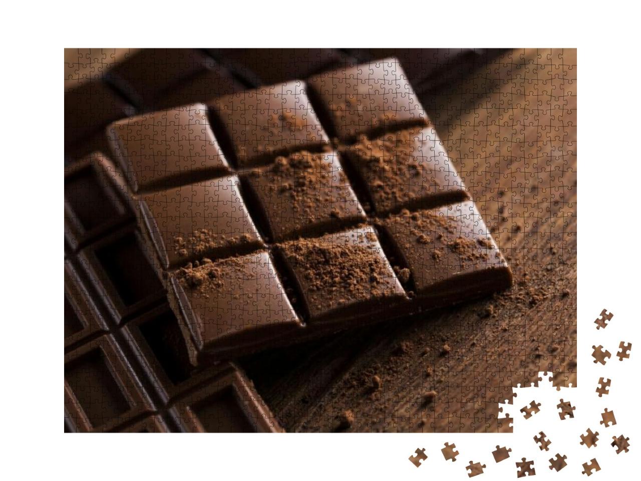 Puzzle 1000 Teile „Verführerische Zartbitterschokolade“