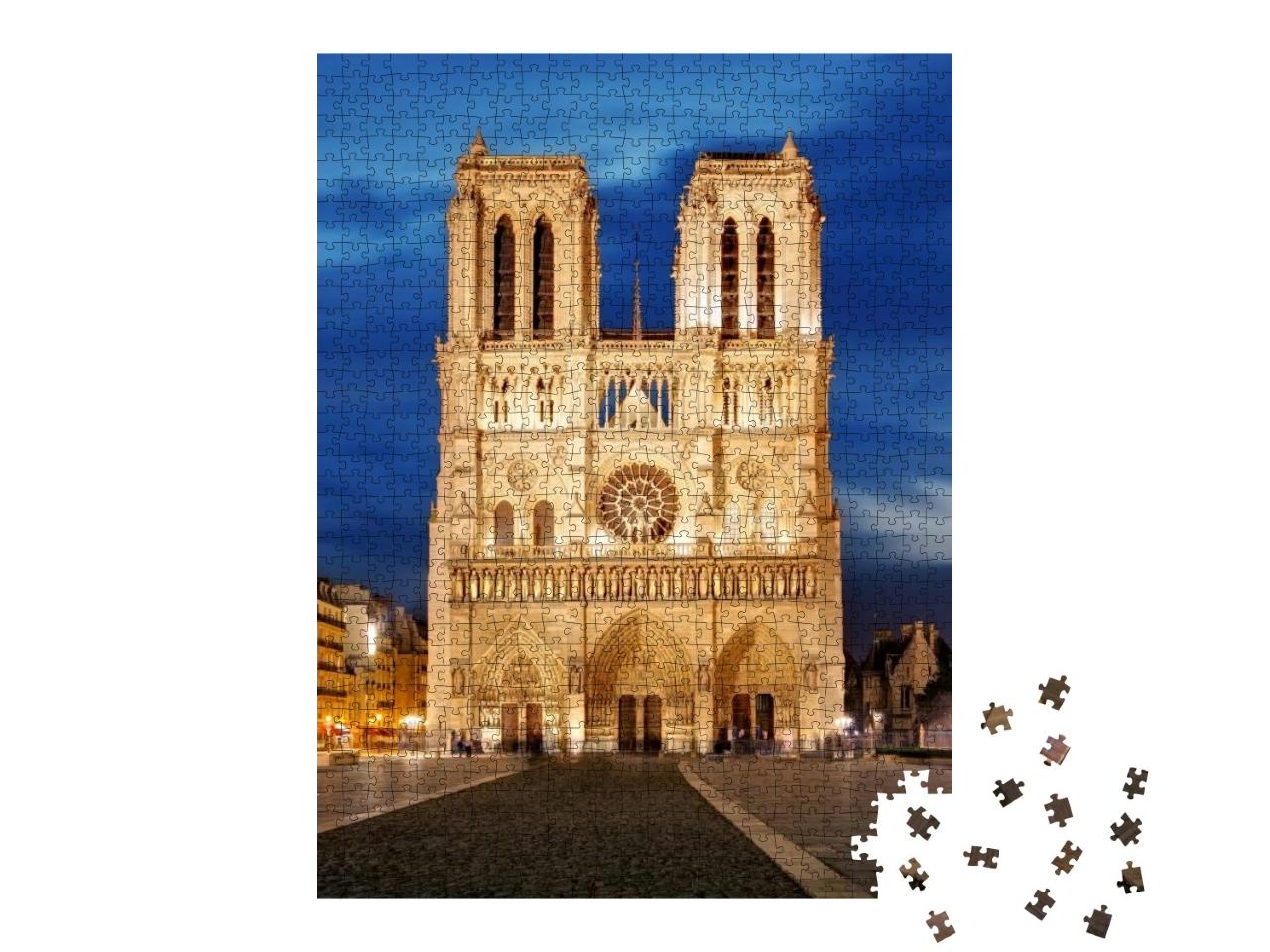 Puzzle 1000 Teile „Notre Dame, Wahreichen von Paris, Frankreich“