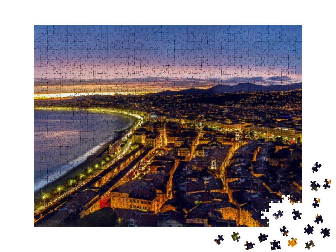 Puzzle 1000 Teile „Schön am Abend nach Sonnenuntergang“