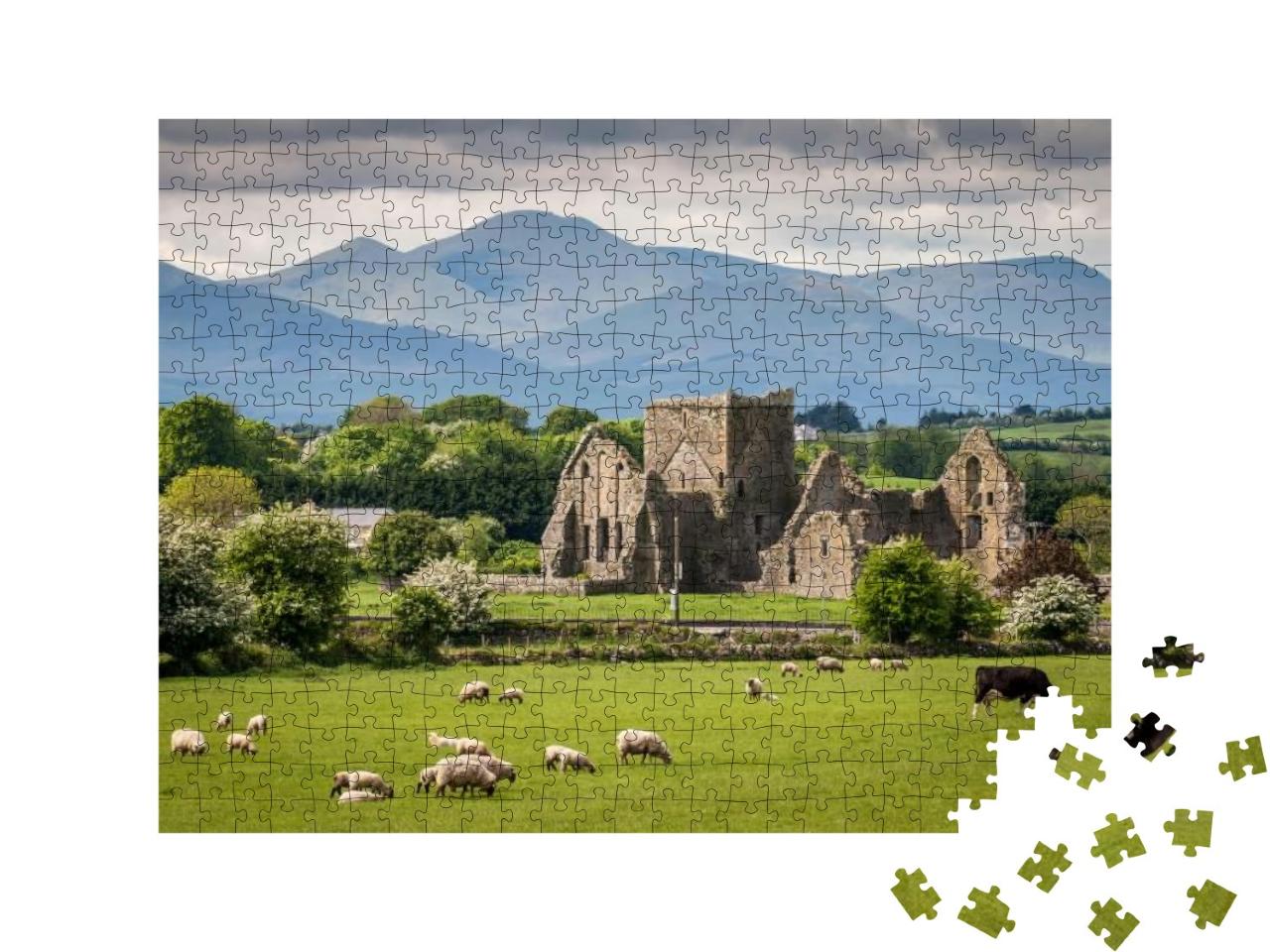 Puzzle 500 Teile „Idyllische irische Landschaft“