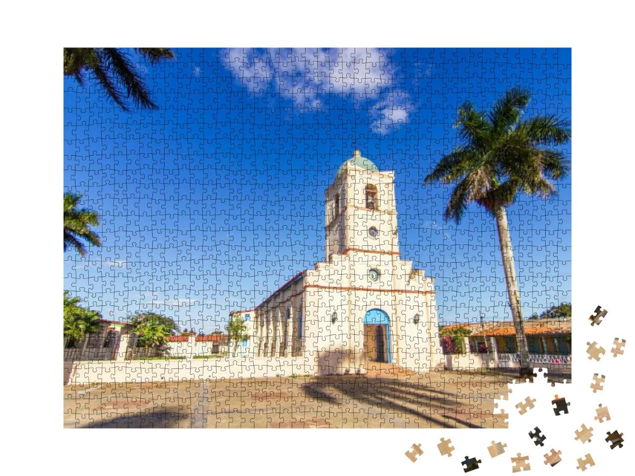 Puzzle 1000 Teile „Kubanischer Dorfplatz“