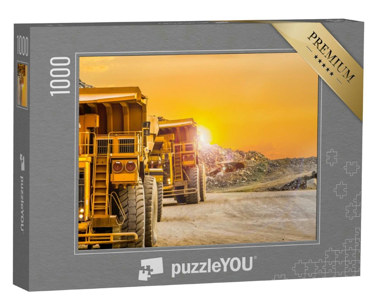 Puzzle 1000 Teile „Muldenkipper für den Transport von Gestein“