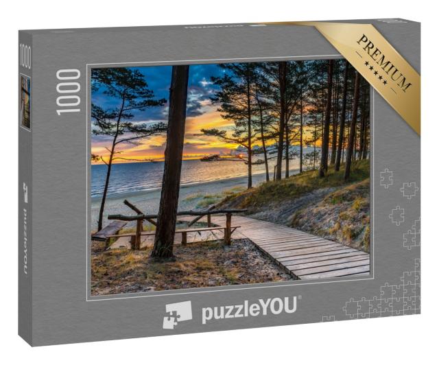 Puzzle 1000 Teile „Jurmala an der Rigaer Bucht der Ostsee, Lettland“