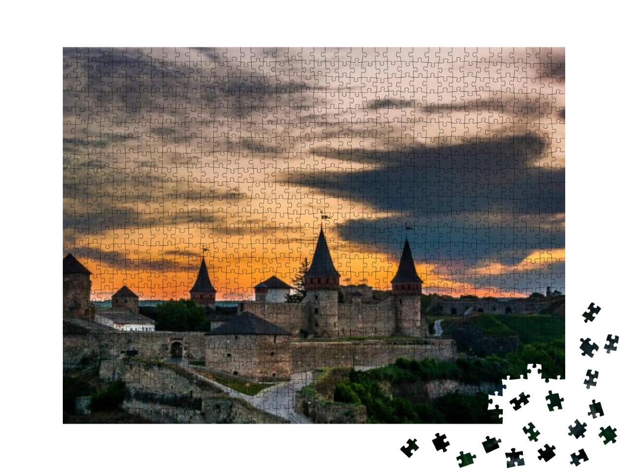 Puzzle 1000 Teile „Festung Kamyanets-Podilskiy, Ukraine.“