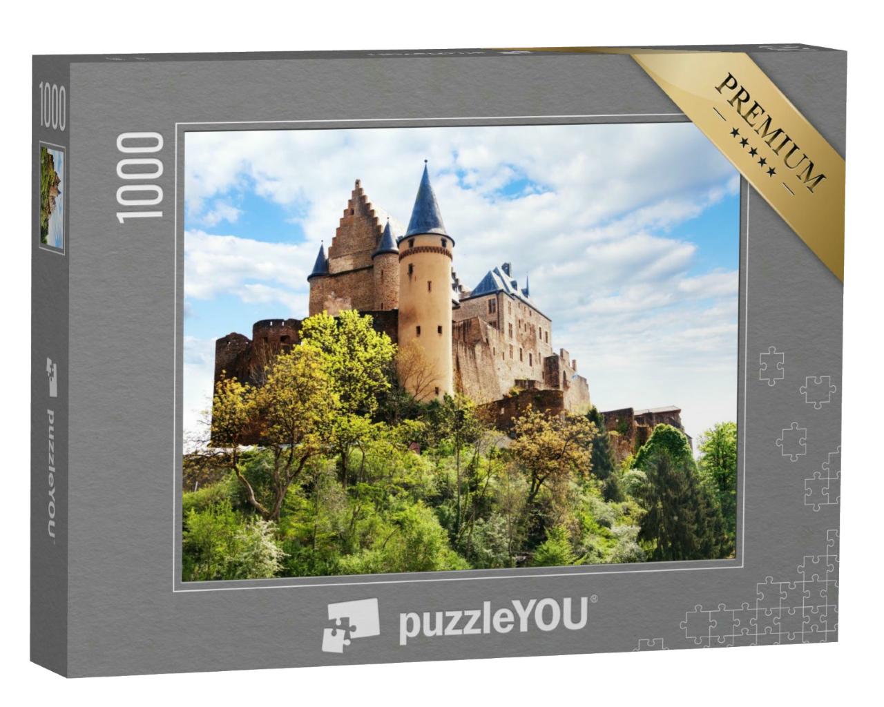 Puzzle 1000 Teile „Festungsanlage der Burg Vianden, Luxemburg“