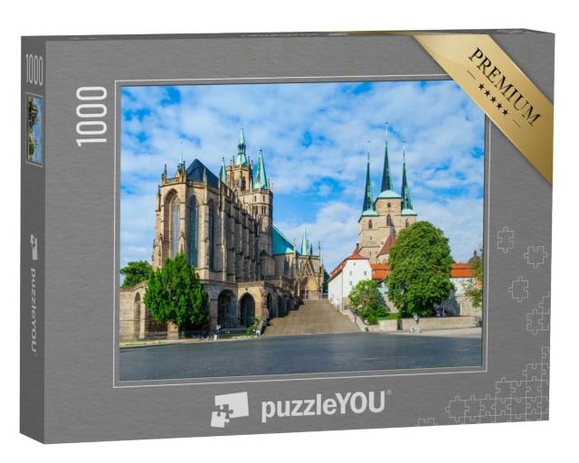 Puzzle 1000 Teile „Domberg von Erfurt, Deutschland“