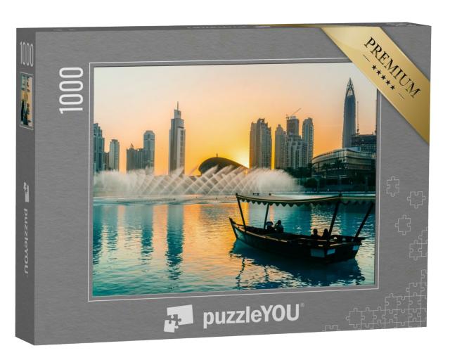 Puzzle 1000 Teile „Singende Springbrunnen von Dubai, Sommer 2016“